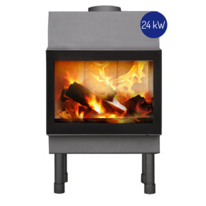 Kominek z płaszczem wodnym 24kW