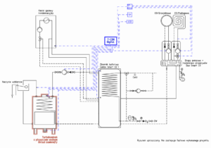 Schemat podłączenia Turbokominka z automatyką T-COM Digital